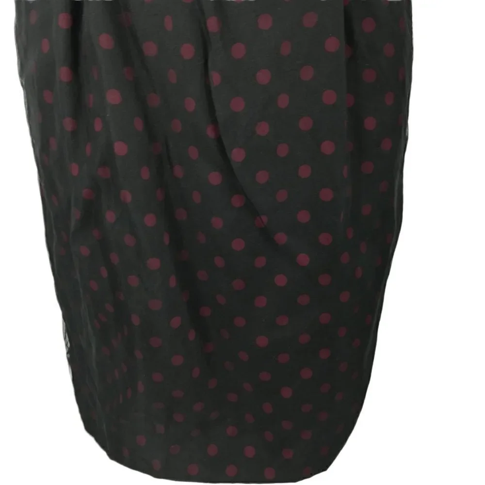 White House Black Market Polka Dot Strapless Party Dress Size 2 WHBM Silk LBD - Picture 4 of 12